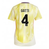 Camiseta Juventus Federico Gatti #4 Visitante Equipación para mujer 2024-25 manga corta